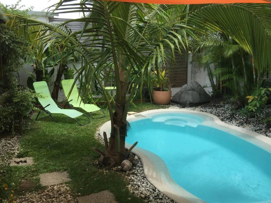 Le Nid D'Amour Avec Sa Piscine Et Jacuzzi Chauffes Saint-Joseph Buitenkant foto